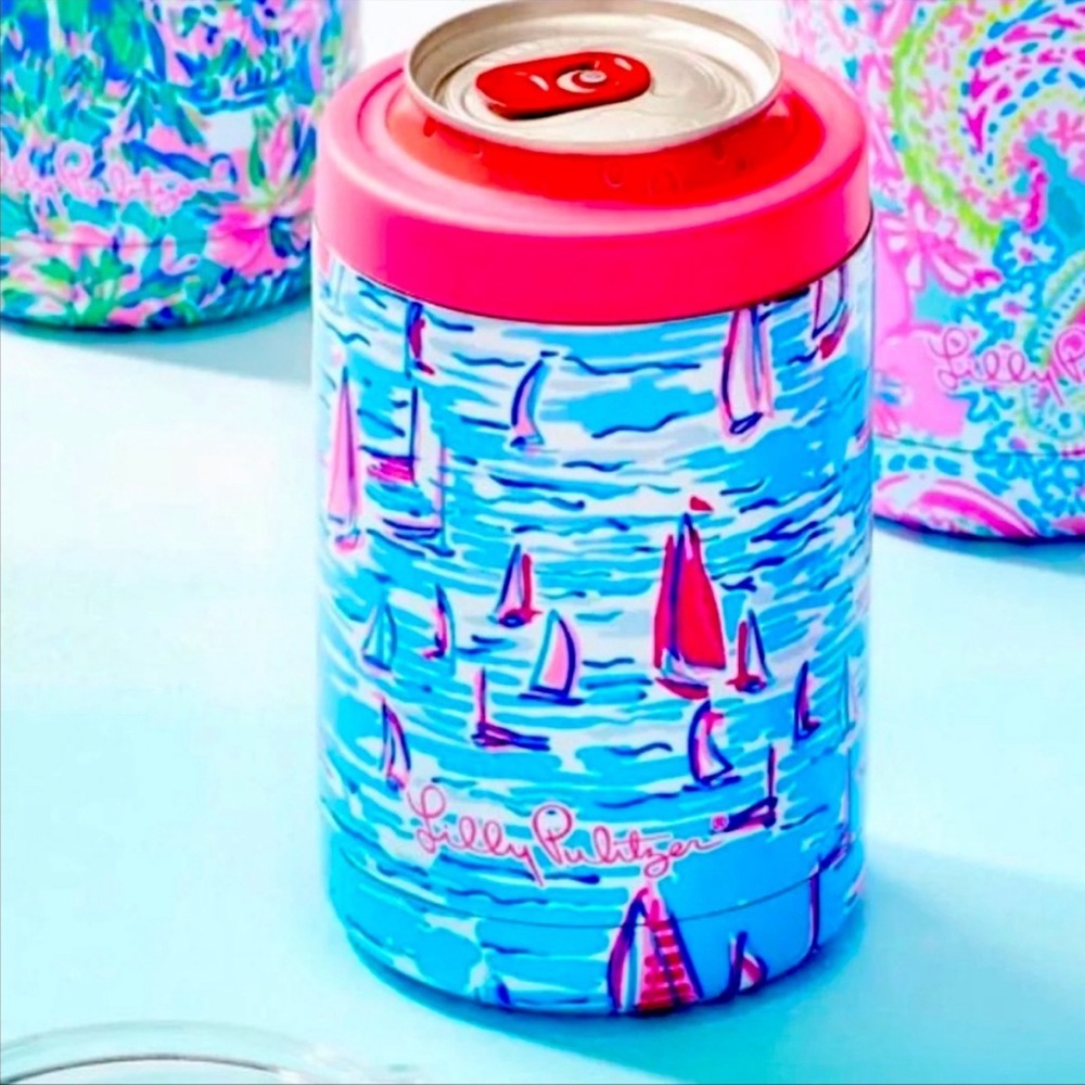 Lilly Pulitzer Printed sailboats Insulated Can Tumbler
